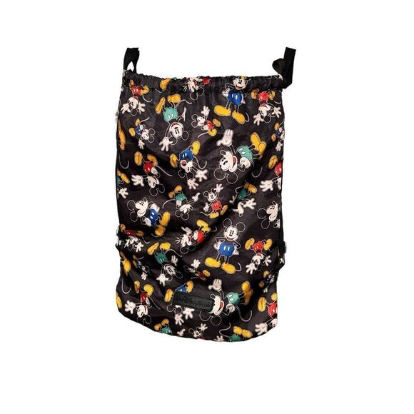 Beautiful Disneyland Resort Black All Over Print Mickey Mouse Drawstring Backpac - Picture 1 of 8